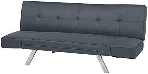 Beliani Trivietė išskleidžiama sofa BRISTOL tamsiai mėlyna