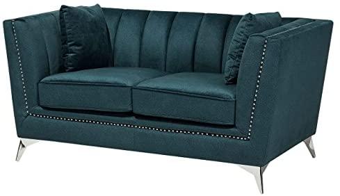 Sofa Beliani 5 vietų minkštų baldų komplektas GAULA, azuro veliūras