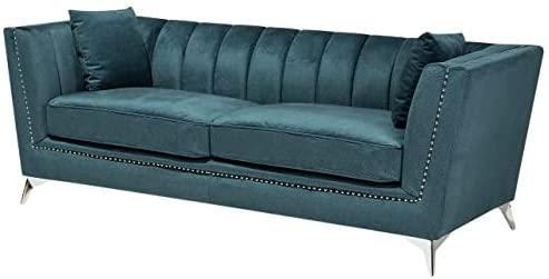 Sofa Beliani 5 vietų minkštų baldų komplektas GAULA, azuro veliūras