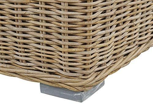 Beliani Sodo fotelis ARDEA iš ratano, šviesiai rudas
