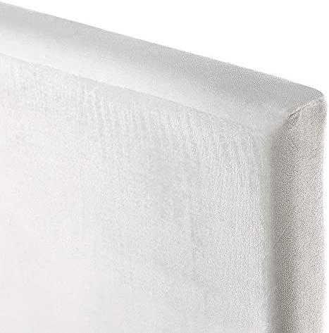 Beliani Velvetinė lova FITOU 160 x 200 cm balta
