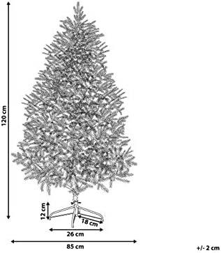 Beliani Dirbtinė Kalėdų eglutė HUXLEY 120 cm žalia