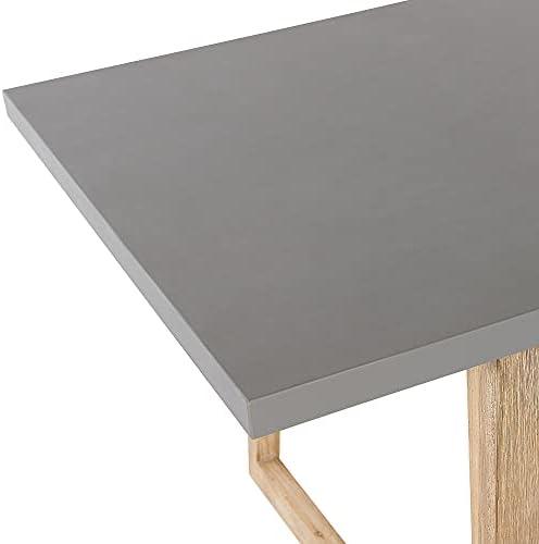 Beliani Sodo stalas ORIA 180 cm 90 cm betono spalvos pilkas