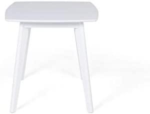Beliani Išskleidžiamas valgomojo stalas SANFORD baltas 120/160 cm 80 cm