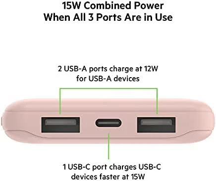 Belkin BOOST↑CHARGE 10000 mAh Rose auksinis