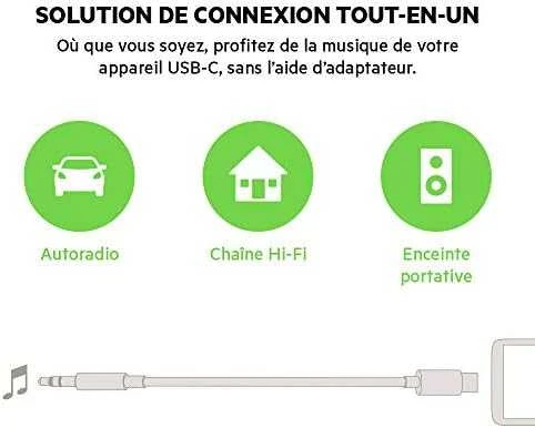 Belkin USB-C iki 3,5 mm garso kabelis, 0,9 m F7U079bt03-BLK