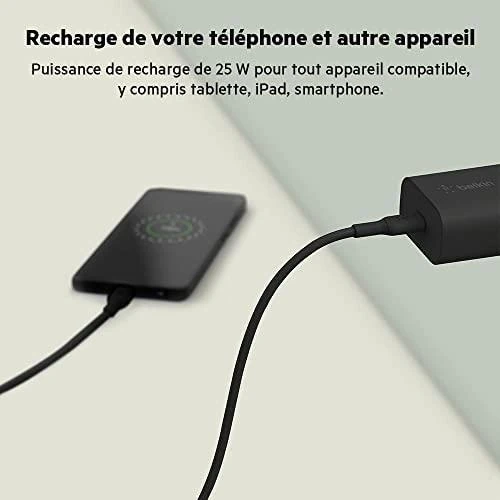 Įkroviklis Belkin Boost Charge USB-C PD 3.0 PPS 25W juodas