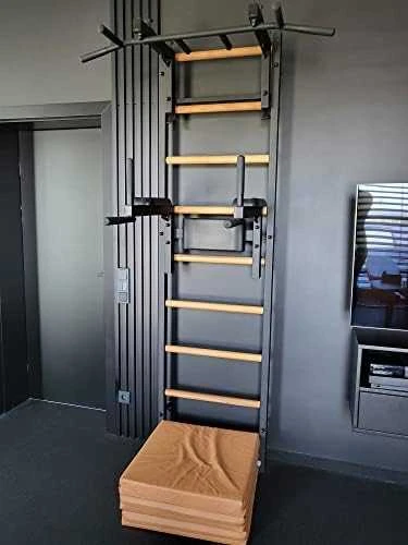 Aksesuarai gimnastikos sienelei BenchK, natūralios medžio spalvos