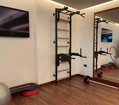 Aksesuarai gimnastikos sienelei BenchK, natūralios medžio spalvos