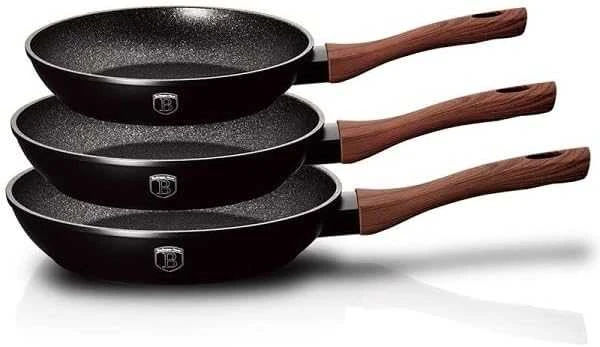 Berlinger Haus keptuvė Ebony 20 24 28cm rinkinys 3vnt.