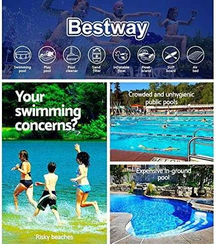 Bestway® vaikiškas pripučiamas baseinas Deep Dive Ø 183 x 33 cm, apvalus