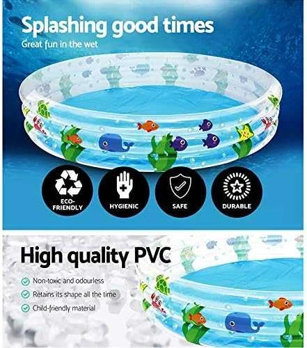 Bestway® vaikiškas pripučiamas baseinas Deep Dive Ø 183 x 33 cm, apvalus