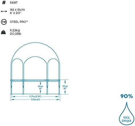 Rėminis baseinas 183x51 "Splash-In-Shade BESTWAY