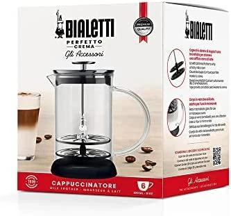 Plakiklis Pieno Plaktuvas - Bialetti Cappuccinatore Vetro 6tz 330ml