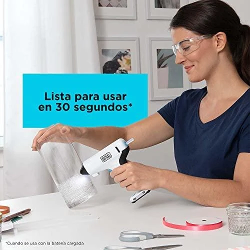 Black & Decker Juodas & Decker Klijų pistoletas Juodas & Decker BCGL115-XJ; 3,6 V; 1x1,5 Ah akum.