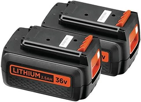 Black & Decker akumuliatorinė vejapjovė CLM3820L2, 36V, 2x2.0Ah, 38cm