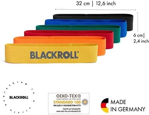 Pasipriešinimo gumos BLACKROLL® LOOP BAND SET, 6 vnt.