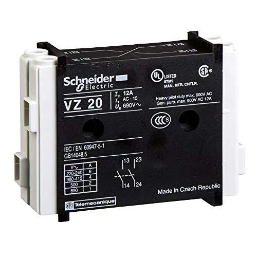 Schneider Electric Schneider pagalbinis kontaktas 1NO 1NC šoninis tvirtinimas (VZ20)