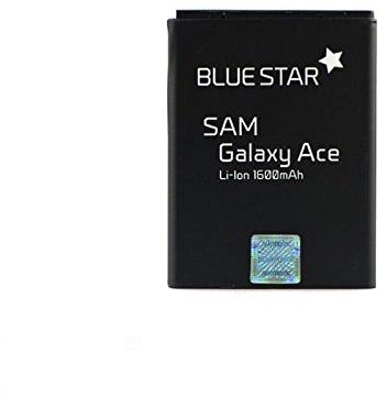 BlueStar Blue Star Mėlynas STAR PREMIUM baterija, skirta SAMSUNG S5830 Galaxy Ace / Galaxy Gio S5670 1600 mAh