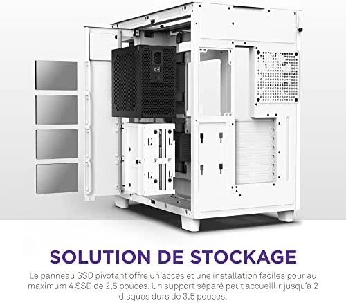 NZXT PC dėklas H9 Elite Midi bokštinis langas baltas