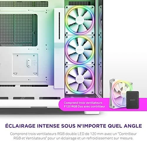 NZXT PC dėklas H9 Elite Midi bokštinis langas baltas