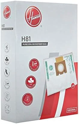 Hoover Pure Epa mikropluošto dulkių siurblio maišeliai H81, Baltas