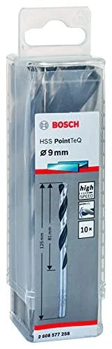 Bosch PointTeQ grąžtas metalui 9 x 81 x 125 mm , 10 vnt.