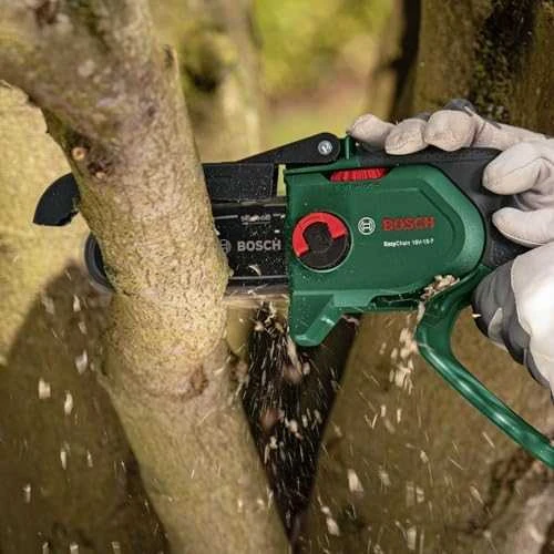 Bosch genėjimo grandininis pjūklas EasyChain 18V-15-7, be akumuliatoriaus ir kroviklio