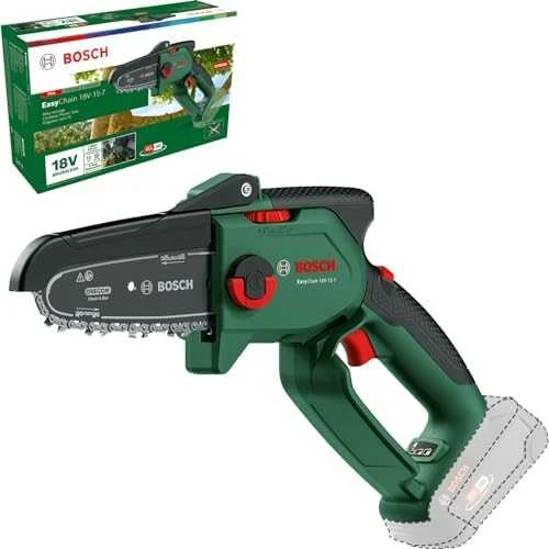Bosch genėjimo grandininis pjūklas EasyChain 18V-15-7, be akumuliatoriaus ir kroviklio