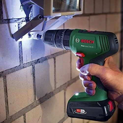 Akum.smūginis gręžtuvas Bosch EasyImpact 18V-40, 2x2 Ah akumuliatoriai