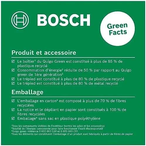 Bosch Quigo Žalias Set Kryžminių linijų lazeris