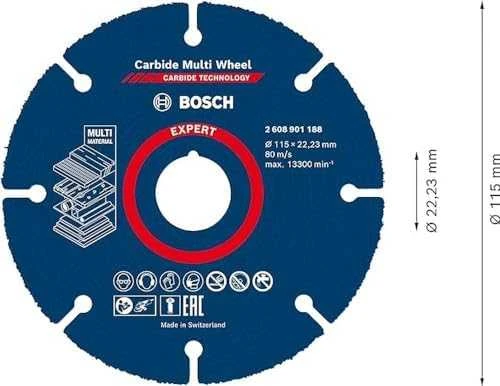 Bosch Pjovimo diskas 115 x 1 x 22,23 mm