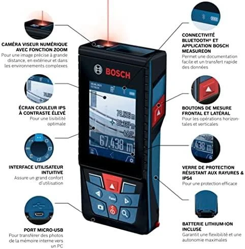 Bosch lazerinis atstumo matuoklis GLM 150-27 C, BG 3.6V 3.1Ah