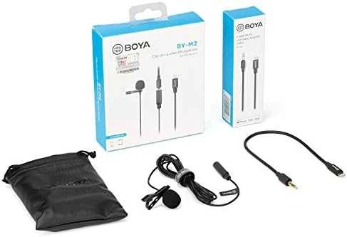 BOYA BY-M2 prisegamas mikrofonas 6m iOS