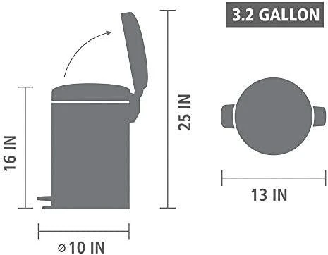 Brabantia Šiukšlių dėžė, NewIcon, 12L - Baltas