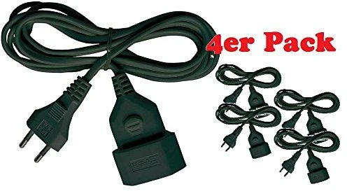 Brennenstuhl Ilgiklis, CEE 7/16 , IEC 60906-1, max 250V / 2.5A, 5m , Juodas 1161800 / DEL-118D