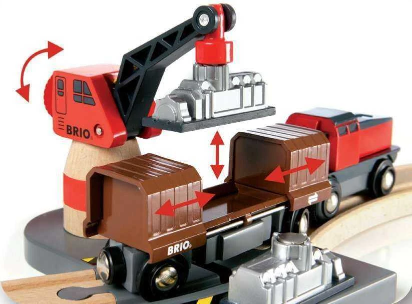 BRIO RAILWAY geležinkelio rinkinys liukso klasės, 33052
