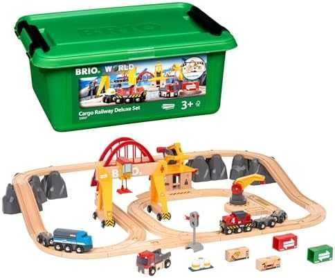 Brio Railway Brio rinkinys su traukinio bėgiais Railway deluxe, 33097