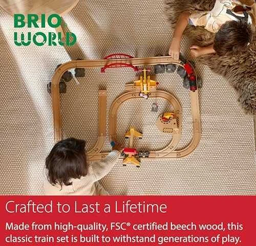 Brio Railway Brio rinkinys su traukinio bėgiais Railway deluxe, 33097