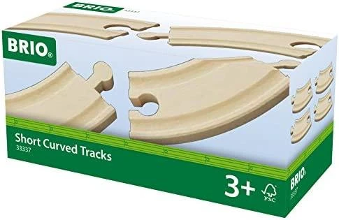Ravensburger Brio Geležinkelis BRIO lenktų kelio detalių rinkinys, maži 33337
