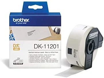 Brother DK-11201 juosta (juoda ant balto)