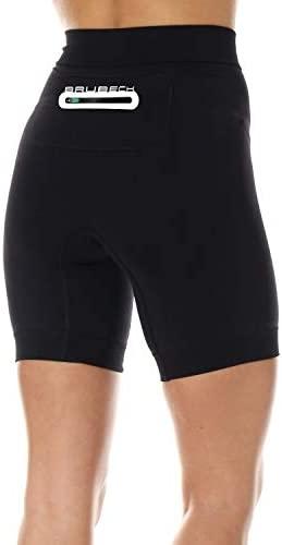 Šortai treningowe moterims Brubeck Running Force 1/2 - fchs dydis: xl