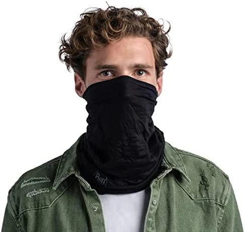 Kaklaskarė BUFF Lightweight Merino Wool Solid Juodas