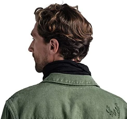 Kaklaskarė BUFF Lightweight Merino Wool Solid Juodas