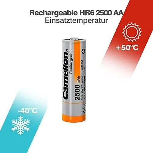 Akumuliatorius - Camelion HR6 AA 2500mAh 1.2V 4 Vnt.