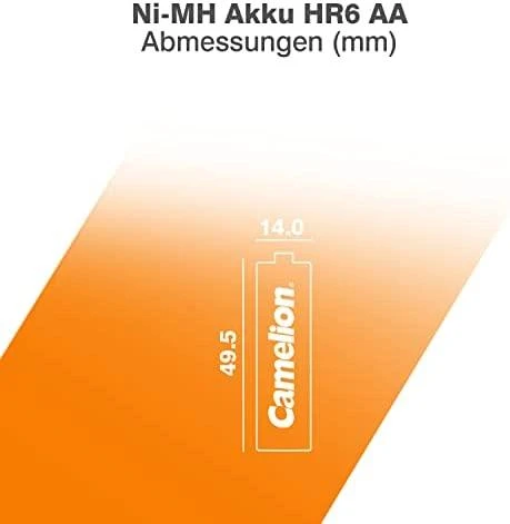Akumuliatorius - Camelion HR6 AA 2500mAh 1.2V 4 Vnt.