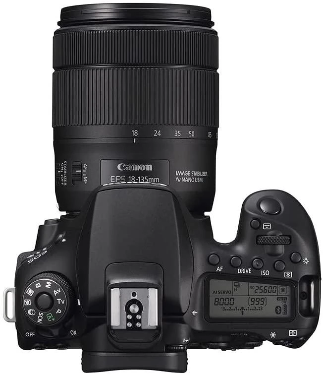 Canon EOS 90D + EF-S 18-135mm f/3.5-5.6 IS USM SLR fotoaparato komplektas 32,5 MP CMOS 6960 x 4640 pikseliai Juoda