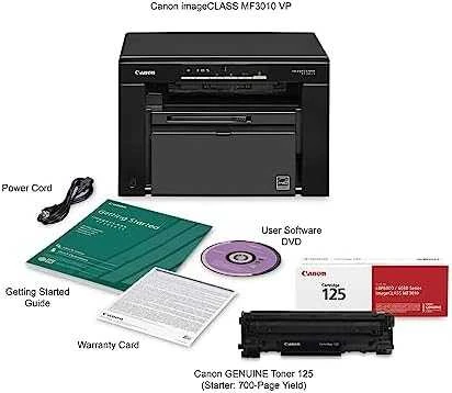 Canon i-SENSYS MF3010 Bundle (1x5252B004/ MF3010 and 2x 3484B002/ crg725) Mono, lazerinis, Mono Daugiafunkcinis Spausdintuvas, A4, Juodas