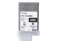 Rašalas Canon PFI102MB matte juodas pigment | 130ml | LP17/LP24/iPF500/iPF6XX