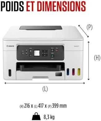 Canon MAXIFY GX3050 Spausdintuvas rašalinis spalvotas MFP A4 18 ppm USB Wi-Fi